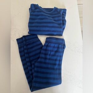 Blue Striped fleece base layer